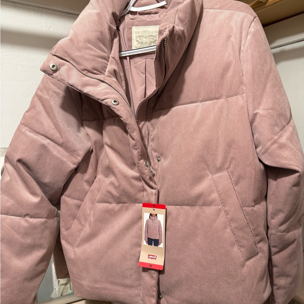 Levi's Women's Pink Puffer Jacket